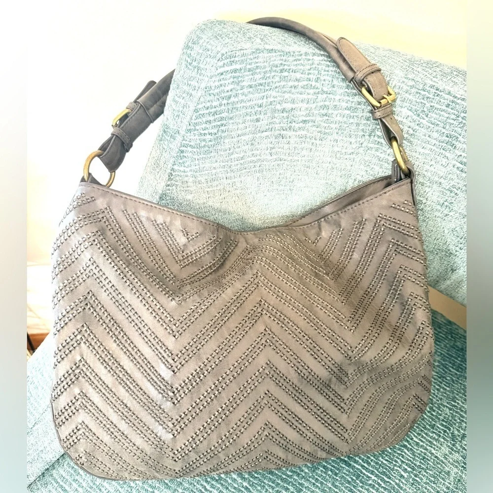 BLACK RIVET Chevron Patterned Women's Bag